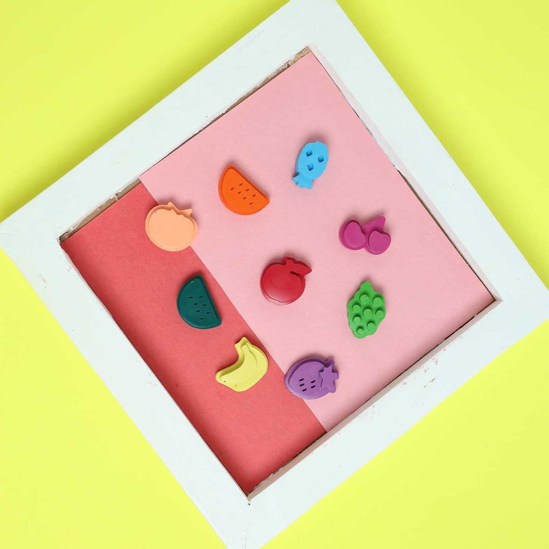 Handmade Non-Toxic Fruit Crayons | Set Of 8