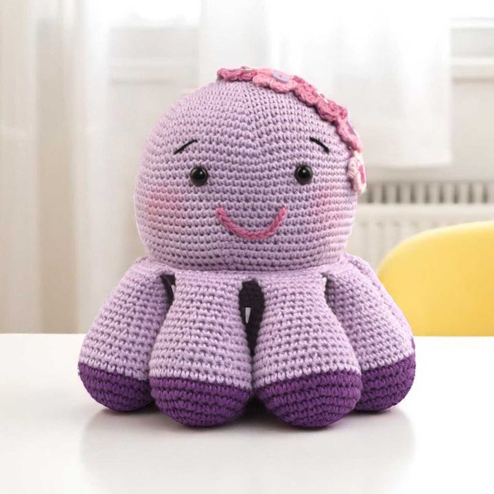 Handmade Crochet Octopus Toy for Kids