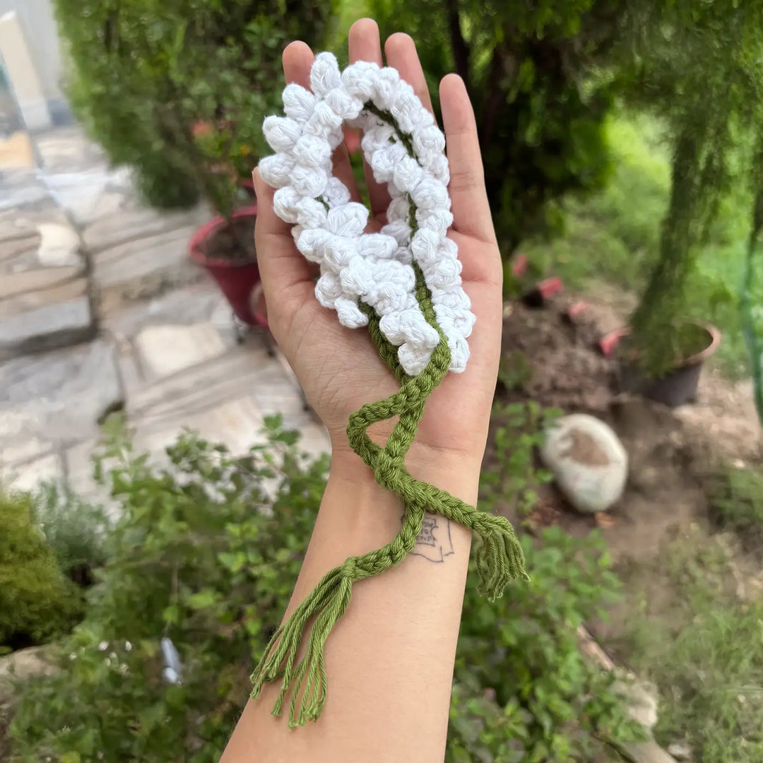 Handmade Crochet Gajra Cotton Hair Tie