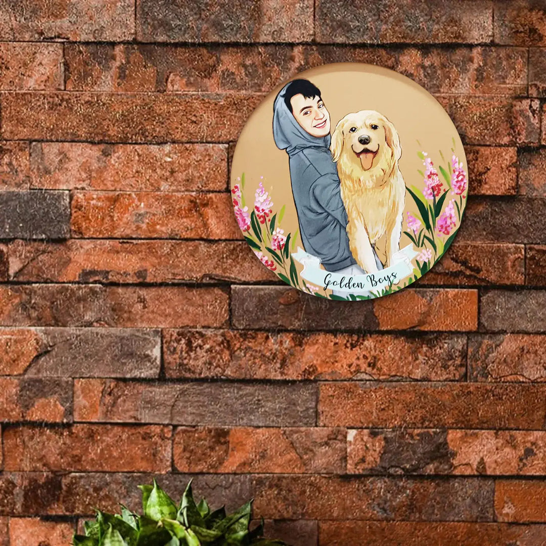 Photo Caricature Name Plate with Stand