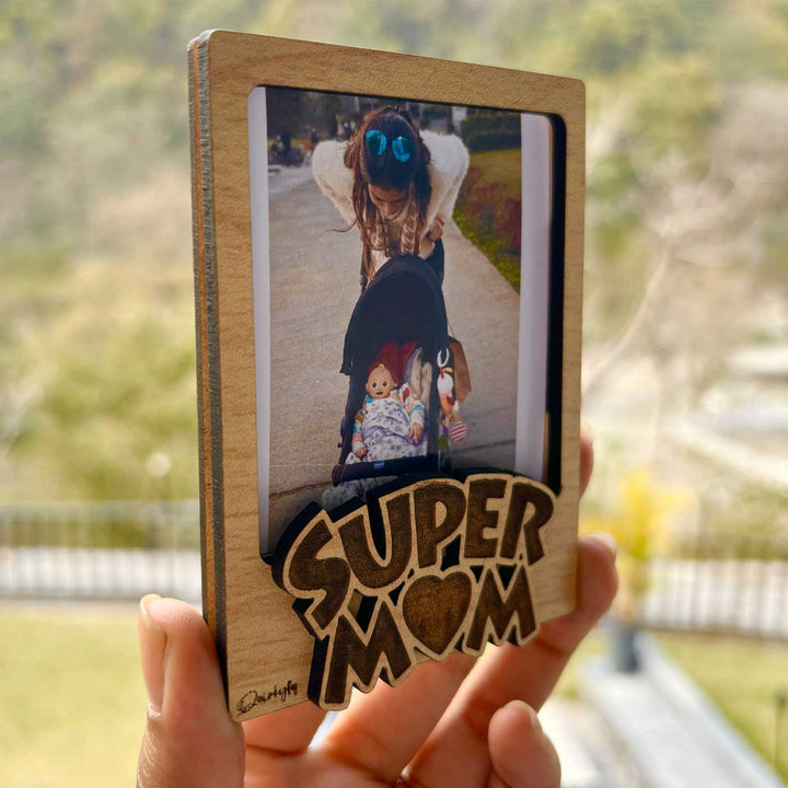Photo Personalized "Super Mom" Hamper For Mothers | Set of 4