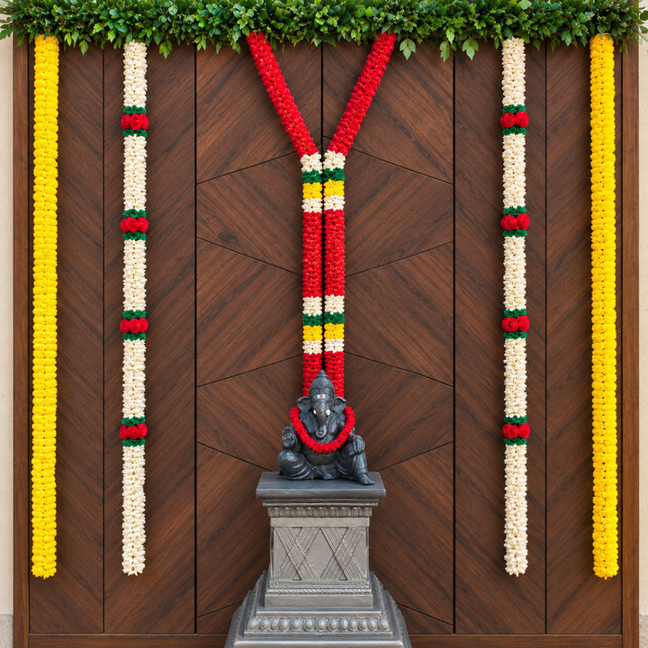 Solawood Rajnigandha Floral Festive Hangings