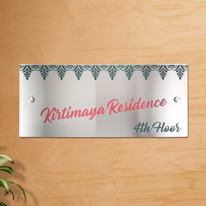 Personalized Engraved Rectangle Stainless Steel Name Plate