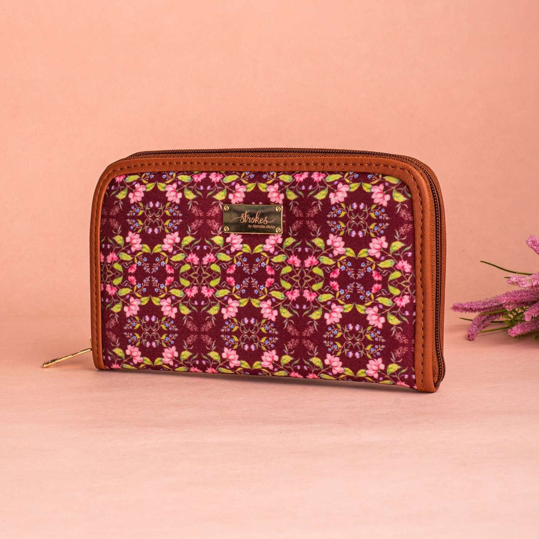 Summer Fluorescence Vegan Leather Zipper Wallet