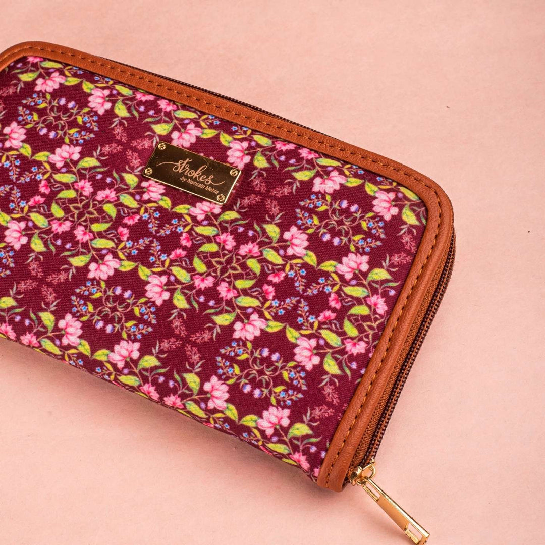 Summer Fluorescence Vegan Leather Zipper Wallet