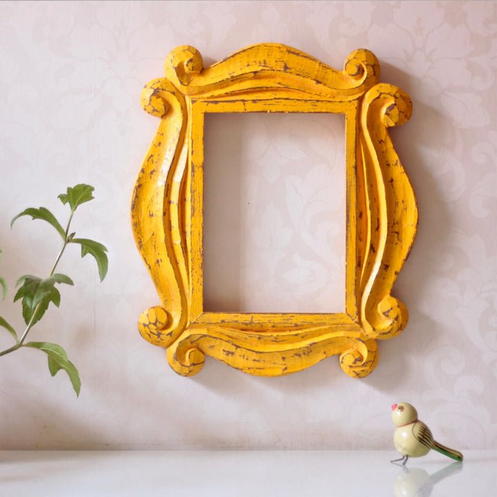 Friends Signature Wooden Hollow Frame - Distress Finish