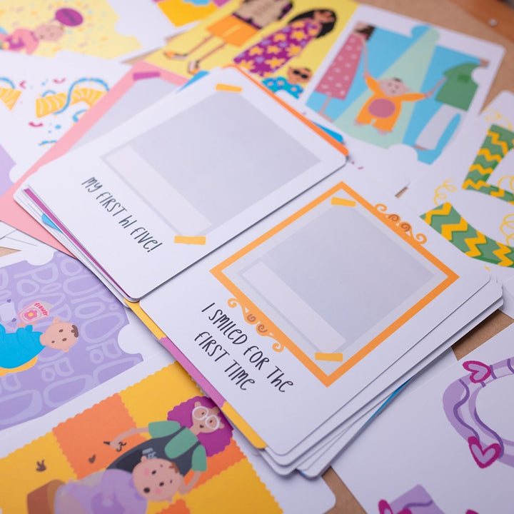 First Moments Forever | Handmade Baby Milestone Cards | Set Of 50 Memories