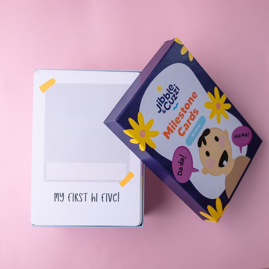 First Moments Forever | Handmade Baby Milestone Cards | Set Of 50 Memories