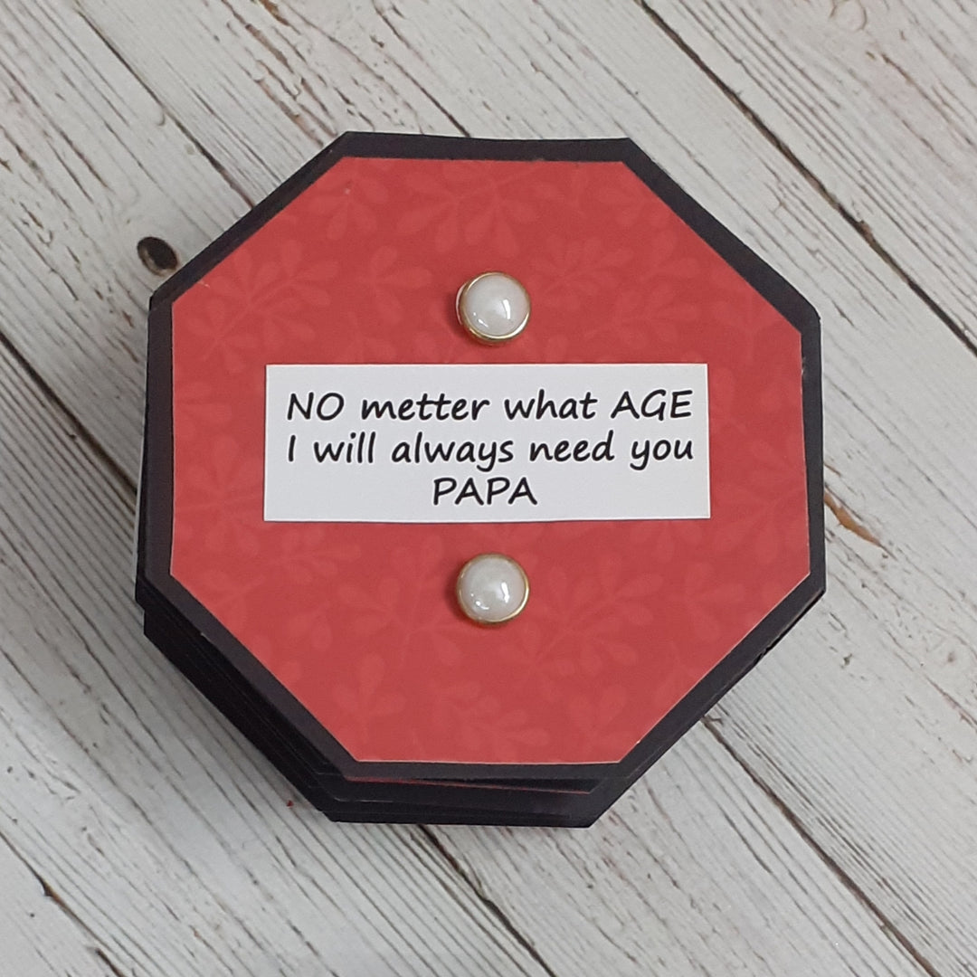 Personalized Handmade Paper Scrapbook For Fathers