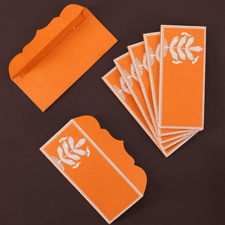 Personalized Handmade Embroidered Van Design Paper Envelopes | Set Of 30