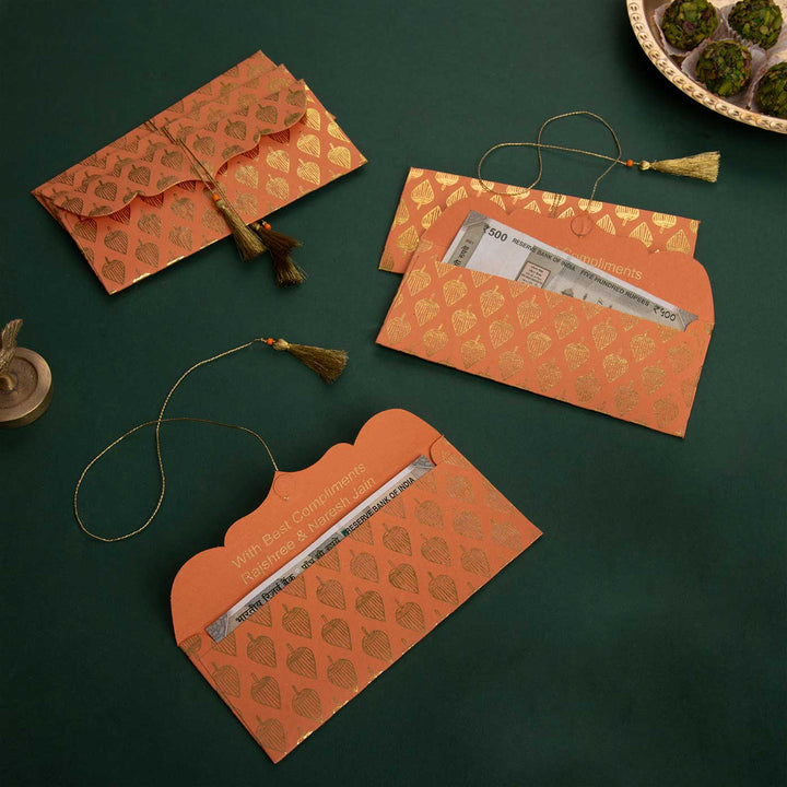 Personalized Handmade Paan Paper Envelopes | Set Of 10