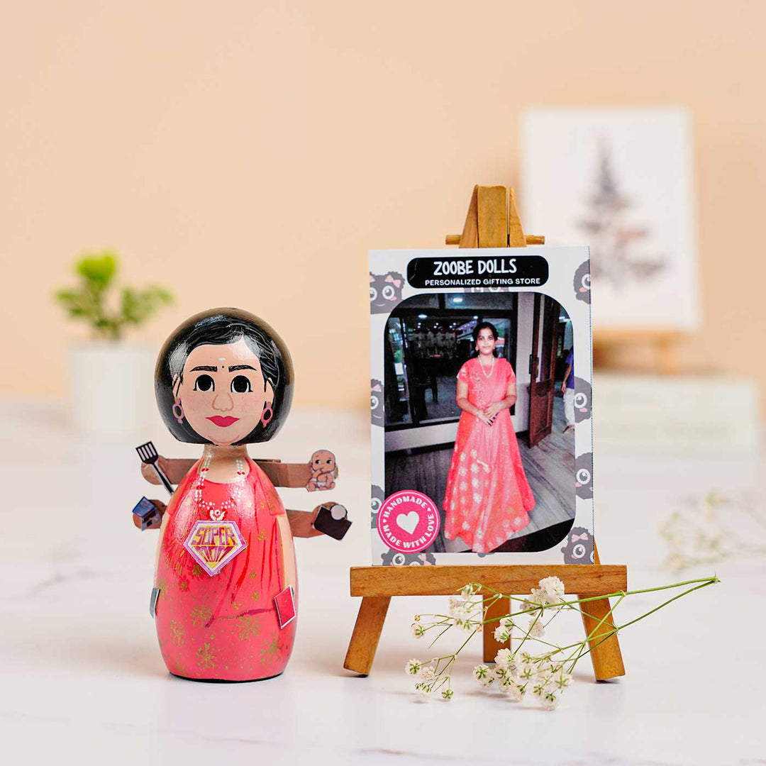Photo Personalized Wooden Peggy Doll
