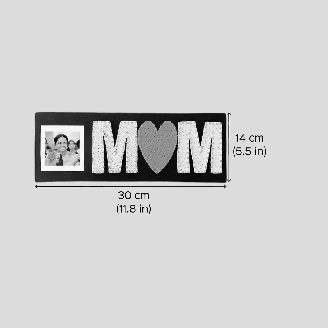 Photo Personalized Handmade String Art Mom Theme Wooden Decorative Plaque For Mothers
