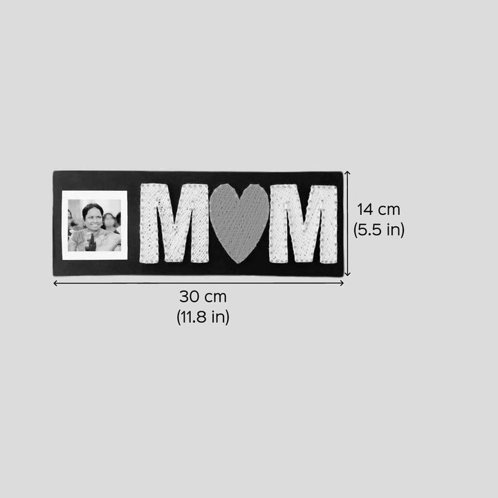 Photo Personalized Handmade String Art Mom Theme Wooden Decorative Plaque For Mothers