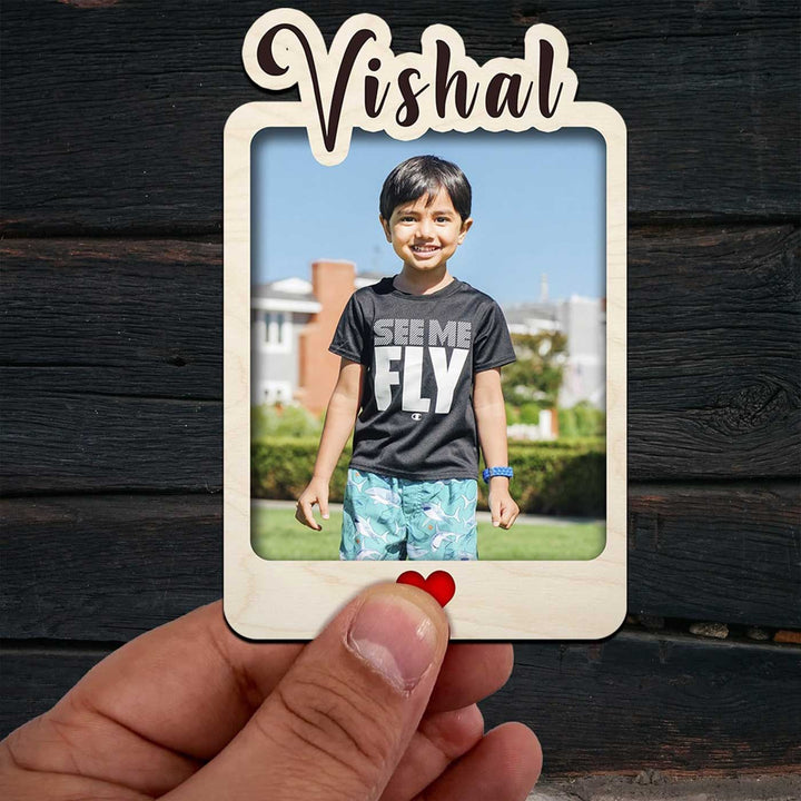 Photo Personalized Printed Cute Wooden Fridge Magnet