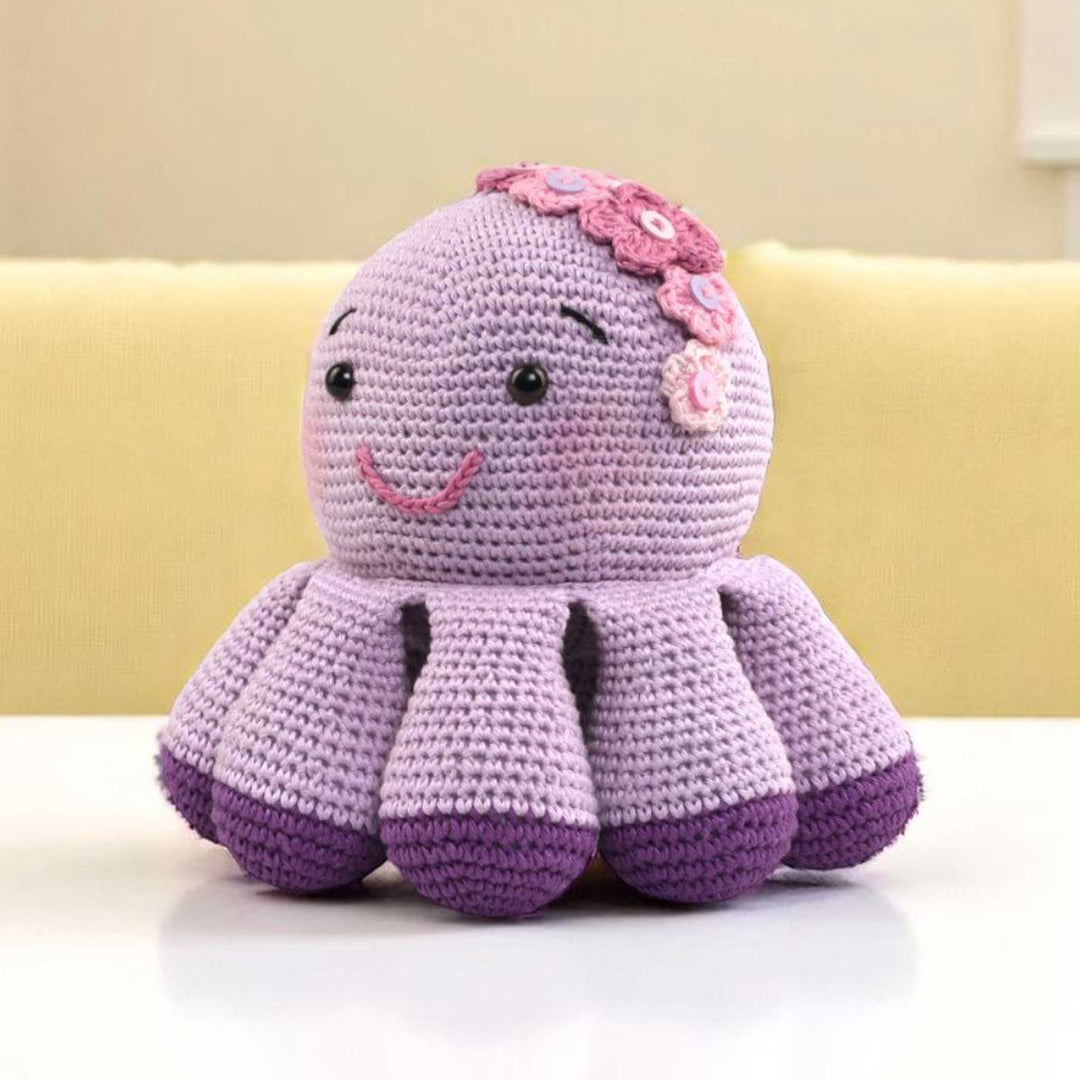 Handmade Crochet Octopus Toy for Kids
