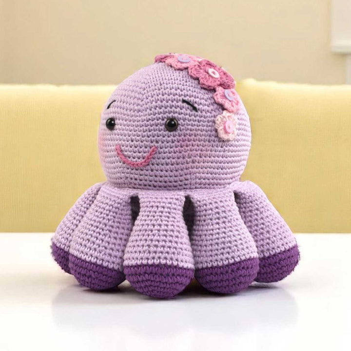 Handmade Crochet Octopus Toy for Kids
