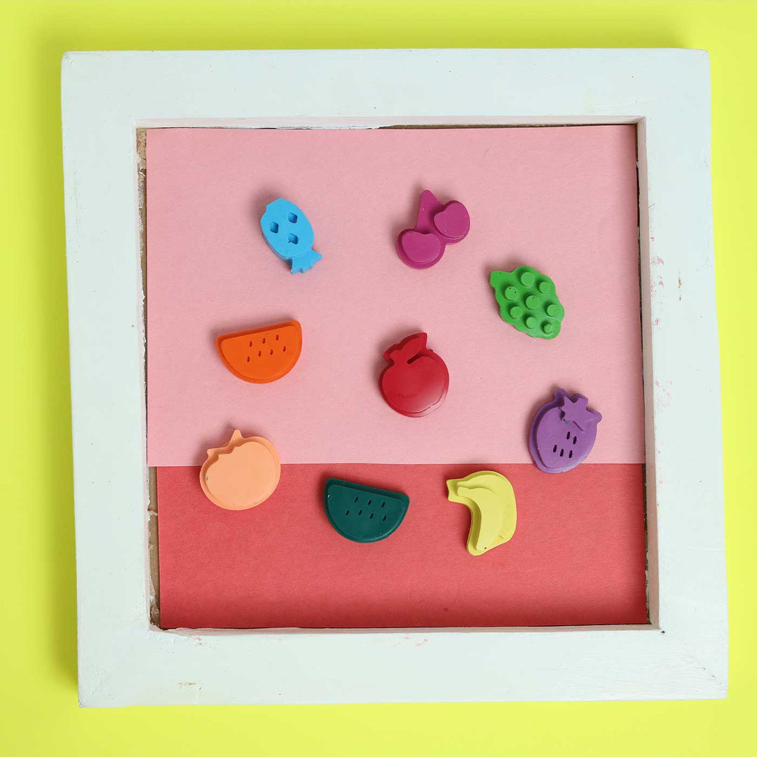 Handmade Non-Toxic Fruit Crayons | Set Of 8