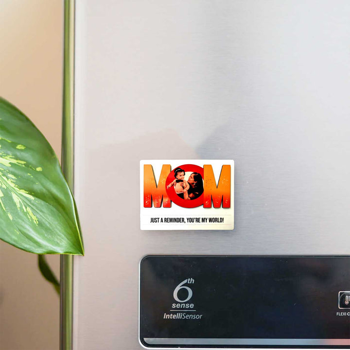 Photo Personalized "MOM" Theme MDF Wood Fridge Magnet For Mothers