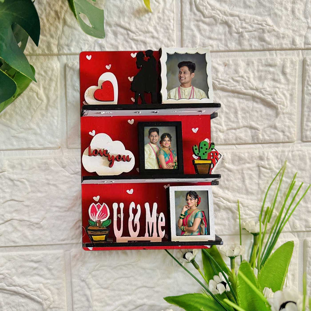 Photo Personalized Handmade You & Me MDF Wood Fridge Magnet With Stand
