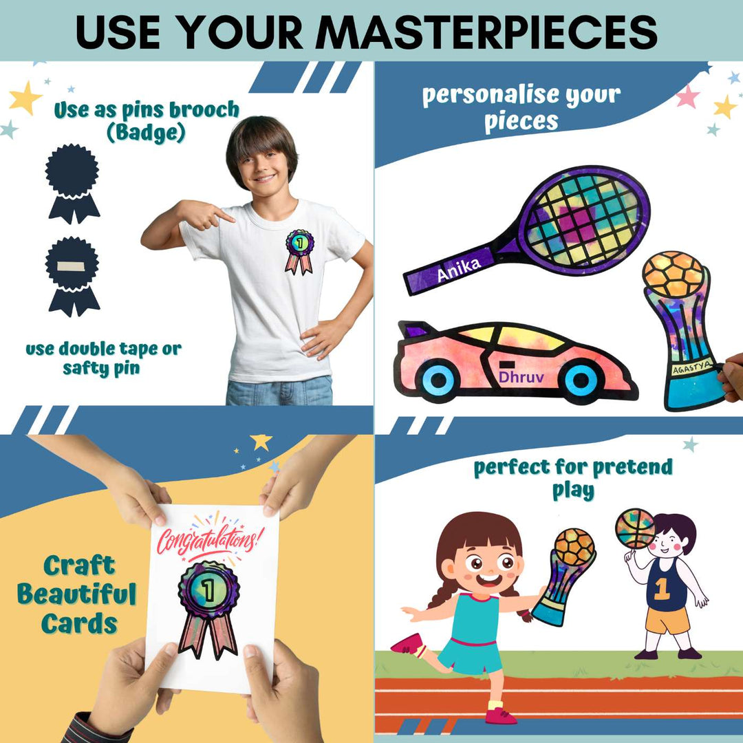 Magical Color Transfer Sports Theme DIY Kit