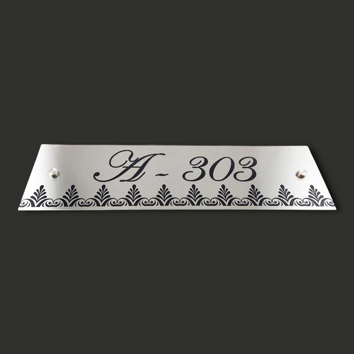 Personalized Engraved Rectangle Classic Stainless Steel Name Plate