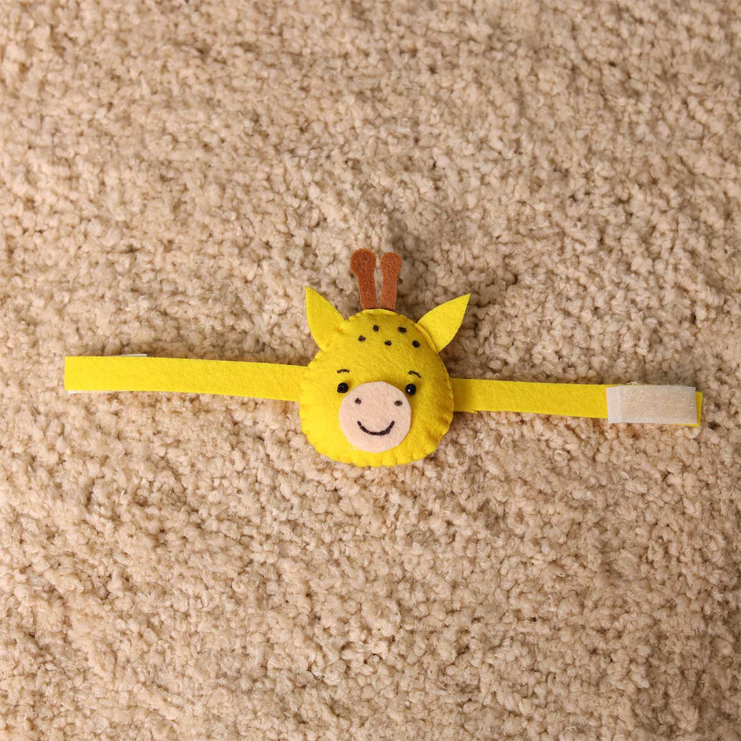 Customized Handmade Animals Theme Felt Rakhi