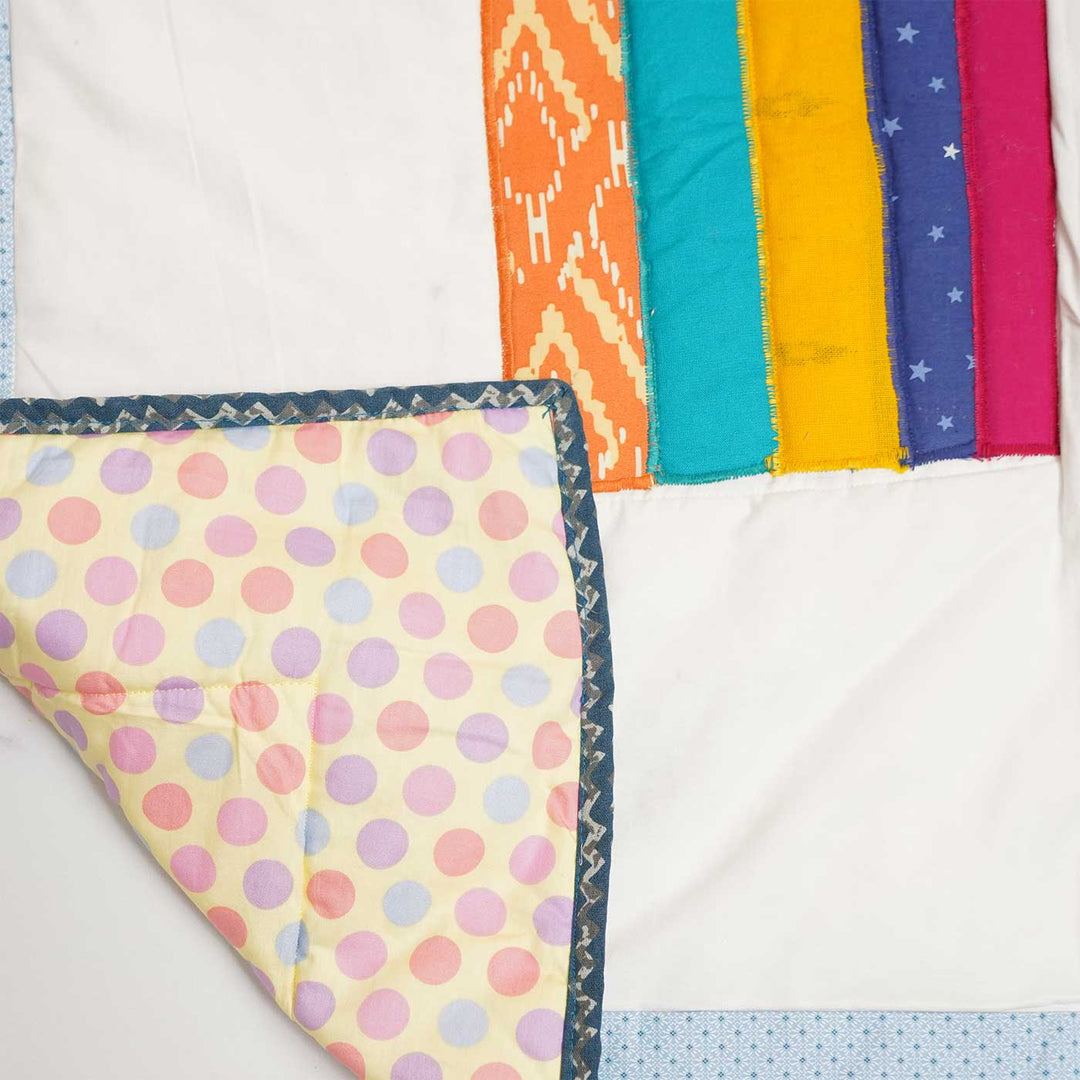 Personalized Rainbow Theme Cotton Quilt For Kids
