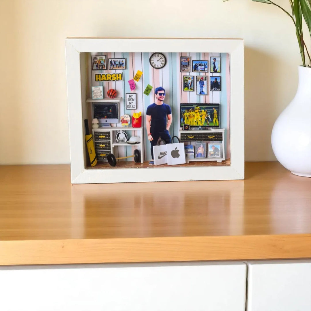 Photo Personalized Handmade Happy Corner MDF Wood Decorative Plaque