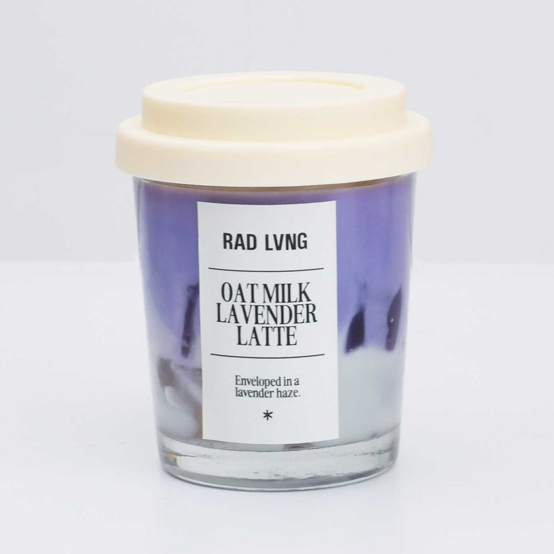Hand Poured Oat Milk Lavender Latte Petite Scented Soy Wax Candle