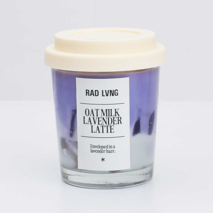 Hand Poured Oat Milk Lavender Latte Petite Scented Soy Wax Candle