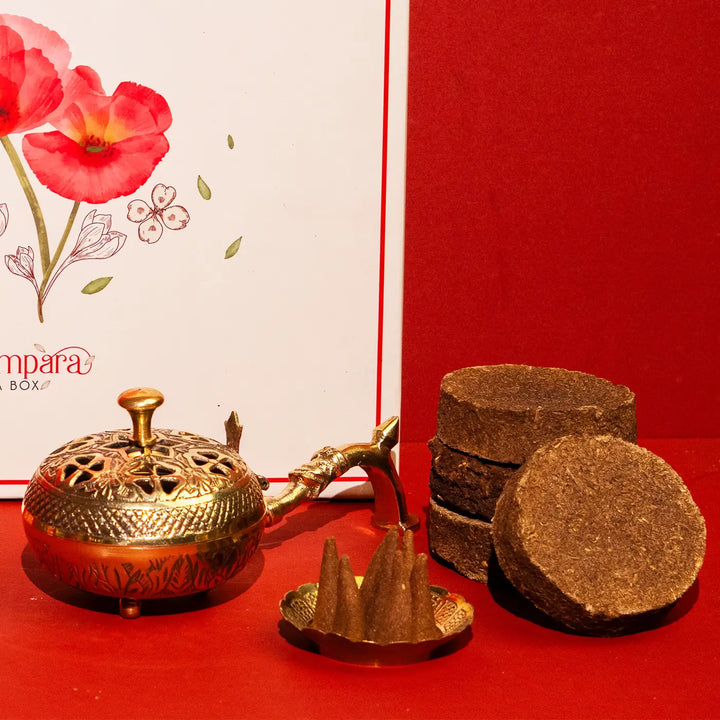 Handmade Brass Dhoop & Loban Fumer