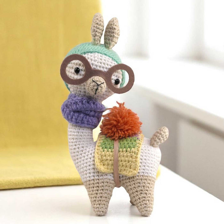 Handmade Crochet Llama Toy for Kids