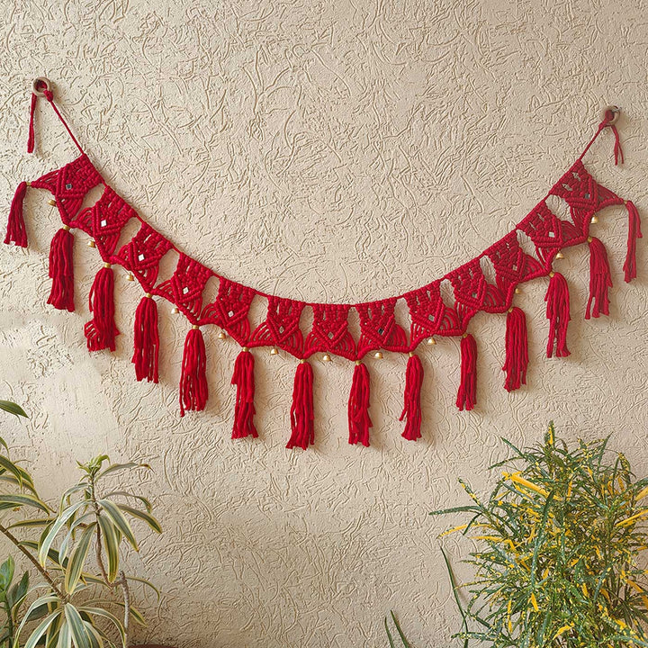 40 In | Handmade Macrame Samriddhi Design Cotton Toran
