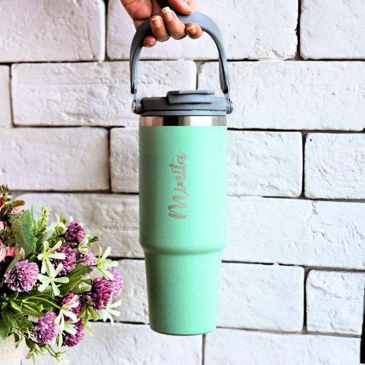 Personalized Stainless Steel Tumbler with Lid | 900ml