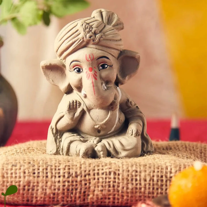 Eco-friendly Diwali Gift Hamper | Includes 1 Plantable Lakshmi Idol, 1 Plantable Ganesh Idol, 1 Incense Pack, 1 Festive Card