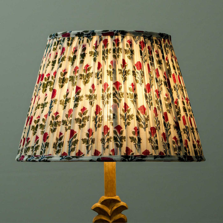 White Pink Block Print Empire Lampshade