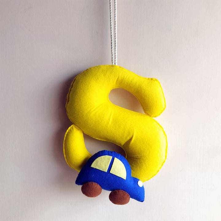 Customised Jumbo Felt Letters Initial Hanging For Kids - Hanging Display of Decorative Letter