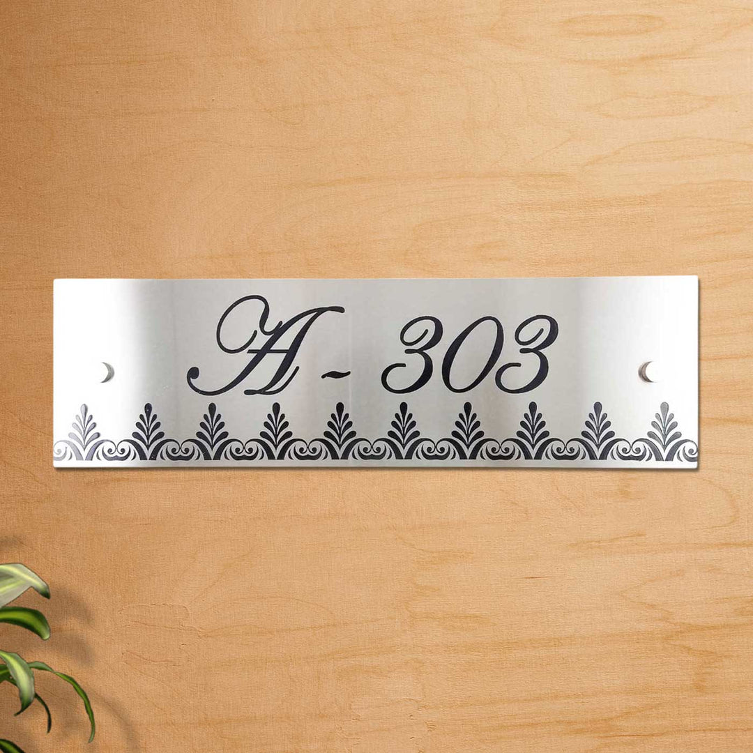Personalized Engraved Rectangle Classic Stainless Steel Name Plate