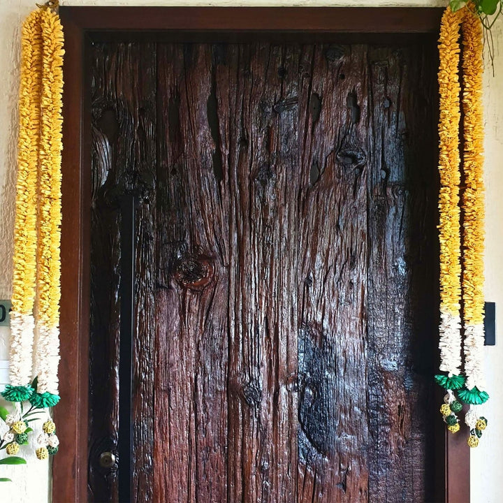 98 In | Handmade Festive Yellow Shola Flower Toran