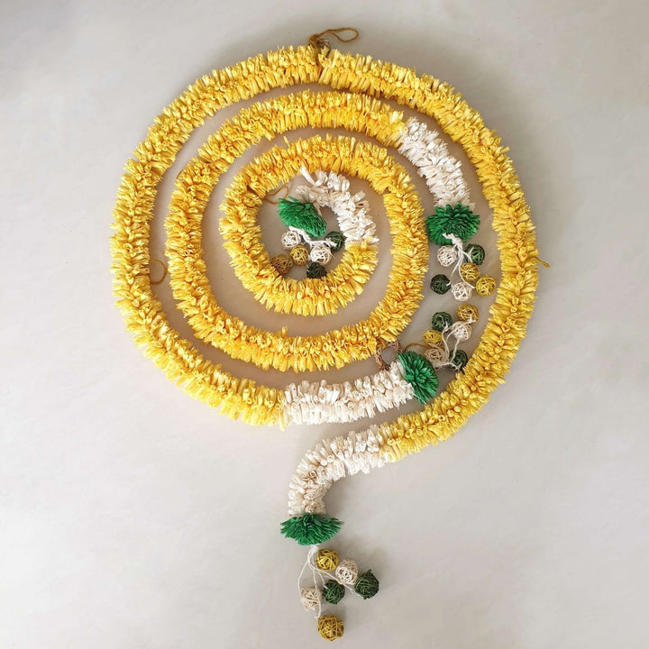 98 In | Handmade Festive Yellow Shola Flower Toran
