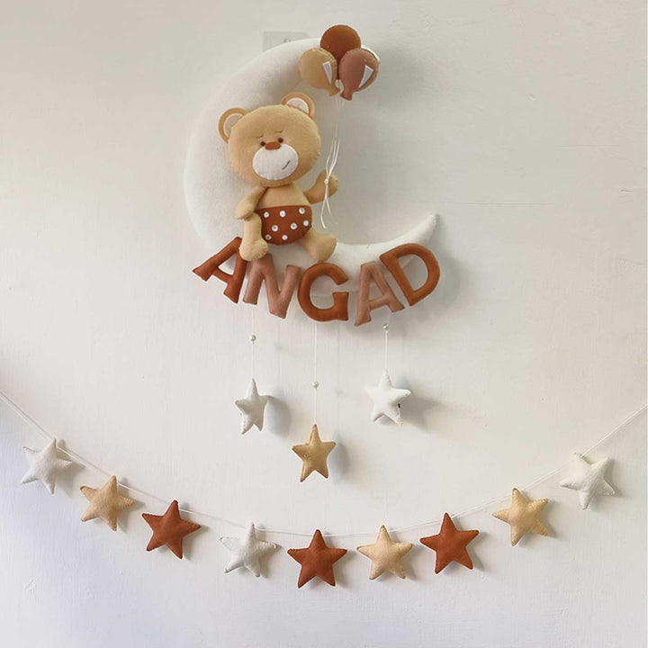 Handmade Stars Theme Felt Bunting For Kids