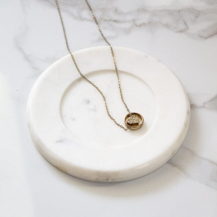 Indian Marble Moon Trinket Tray