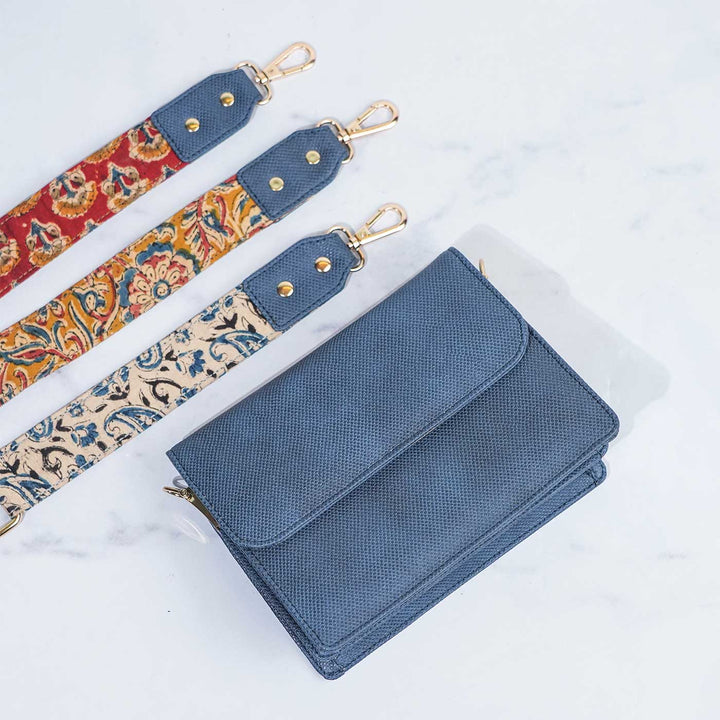 Personalized Faux Leather Sling Bag With Changeable Straps