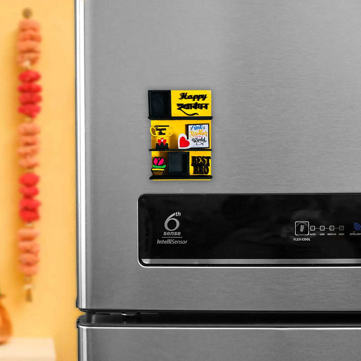 Photo Personalized "Best Bro" Miniature Shelf MDF Wood Fridge Magnet