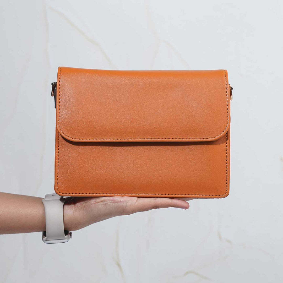 Personalized Faux Leather Sling Bag With Changeable Straps
