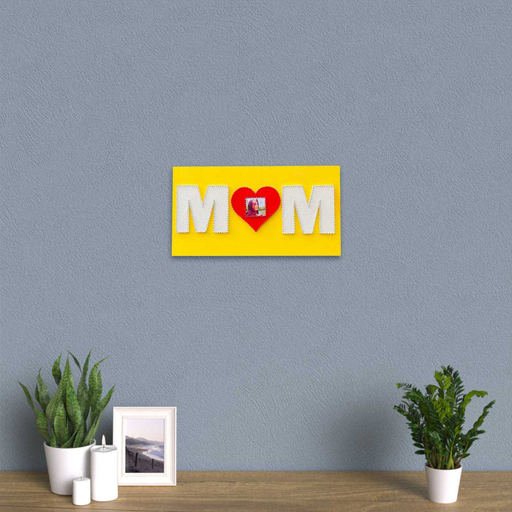Photo Personalized Handmade String Art Mom Wooden Decorative Plaque For Mothers