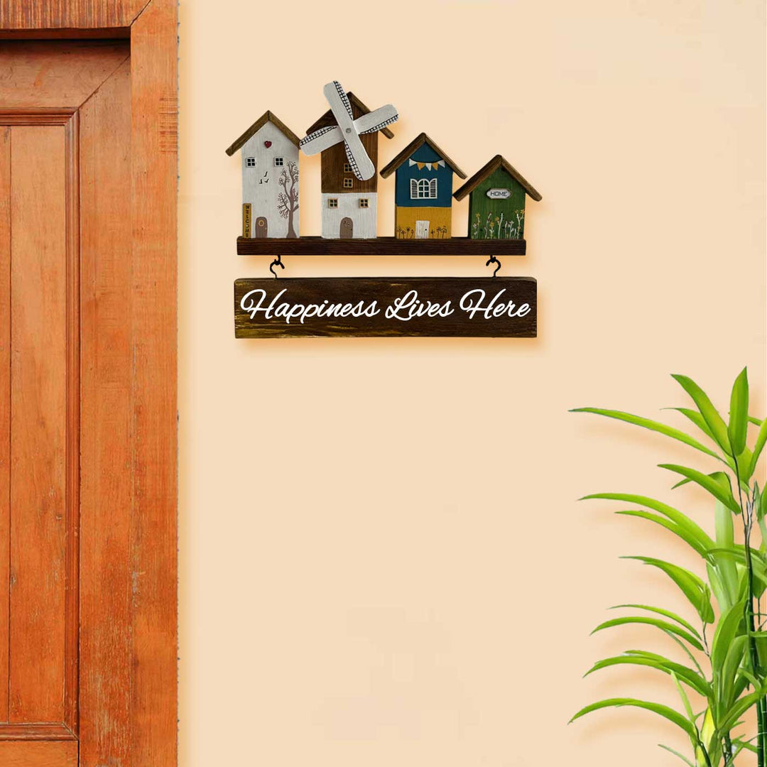 Personalized Mini Windmill Theme Wooden Name Plate