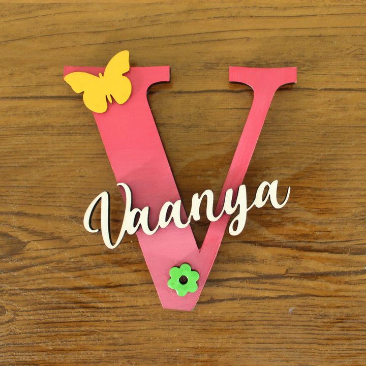 Personalized Handcrafted Monogram Design Fridge Magnet