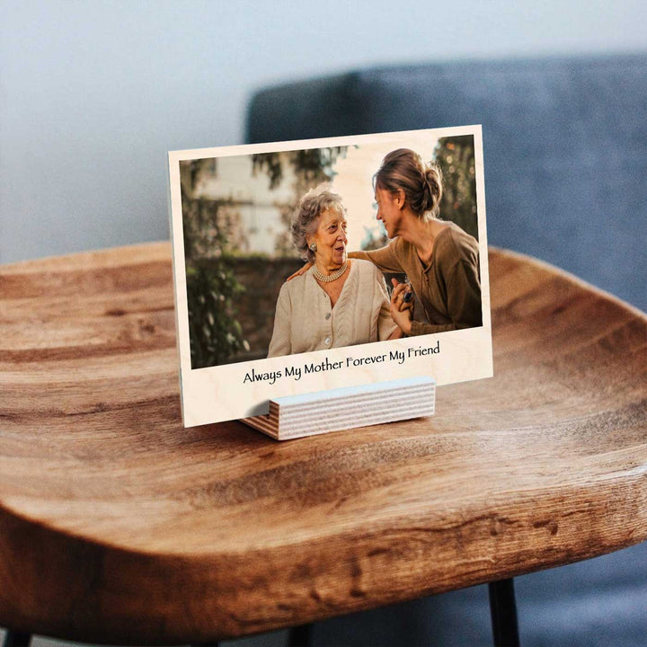 Photo Personalized Printed Mother & Daughter Theme Wooden Decorative Plaque